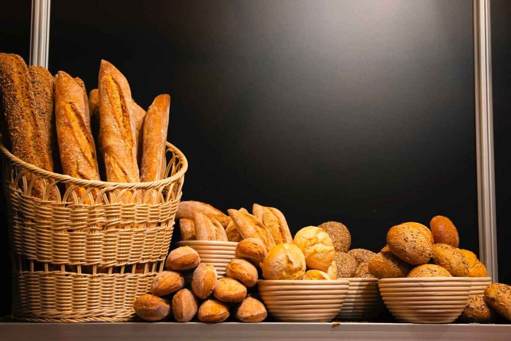 Les pains français en boulangerie